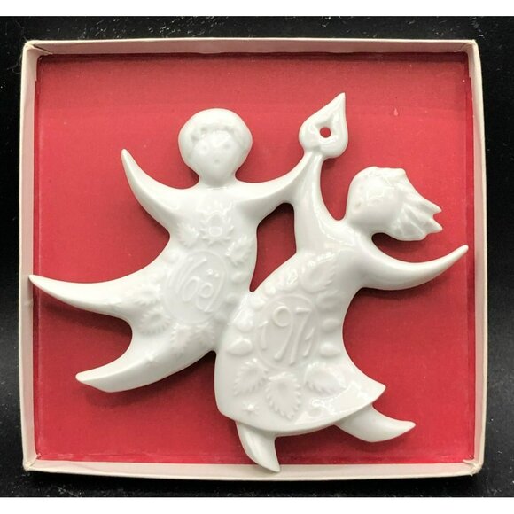 Haviland Limoges Dancing Angels 1971 Christmas Ornament Jean Jacques Prolongeau - Picture 2 of 9